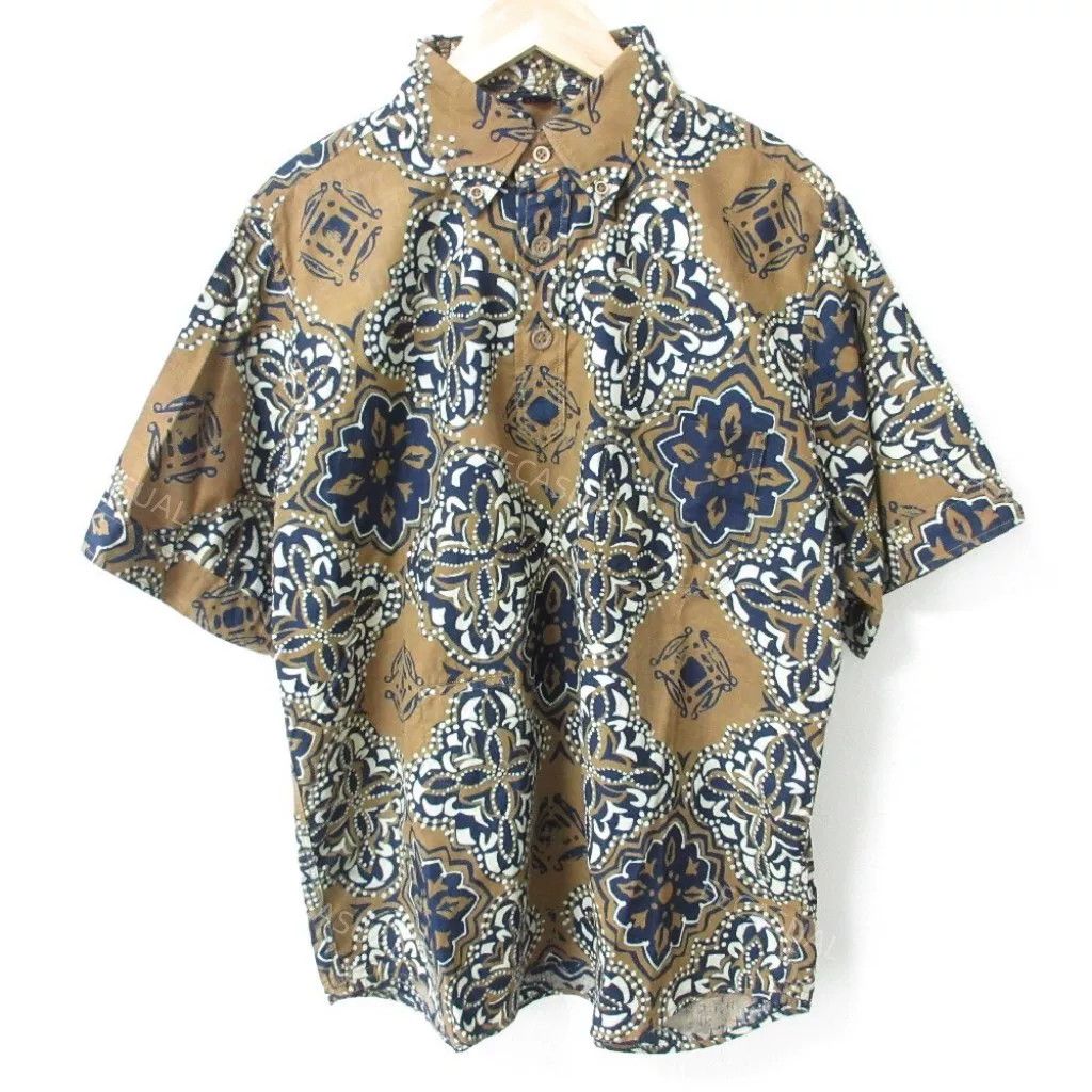 45rpm Wax Dye Printed Short Sleeve Shirt Size US M / EU 48-50 / 2 - 1 Thumbnail
