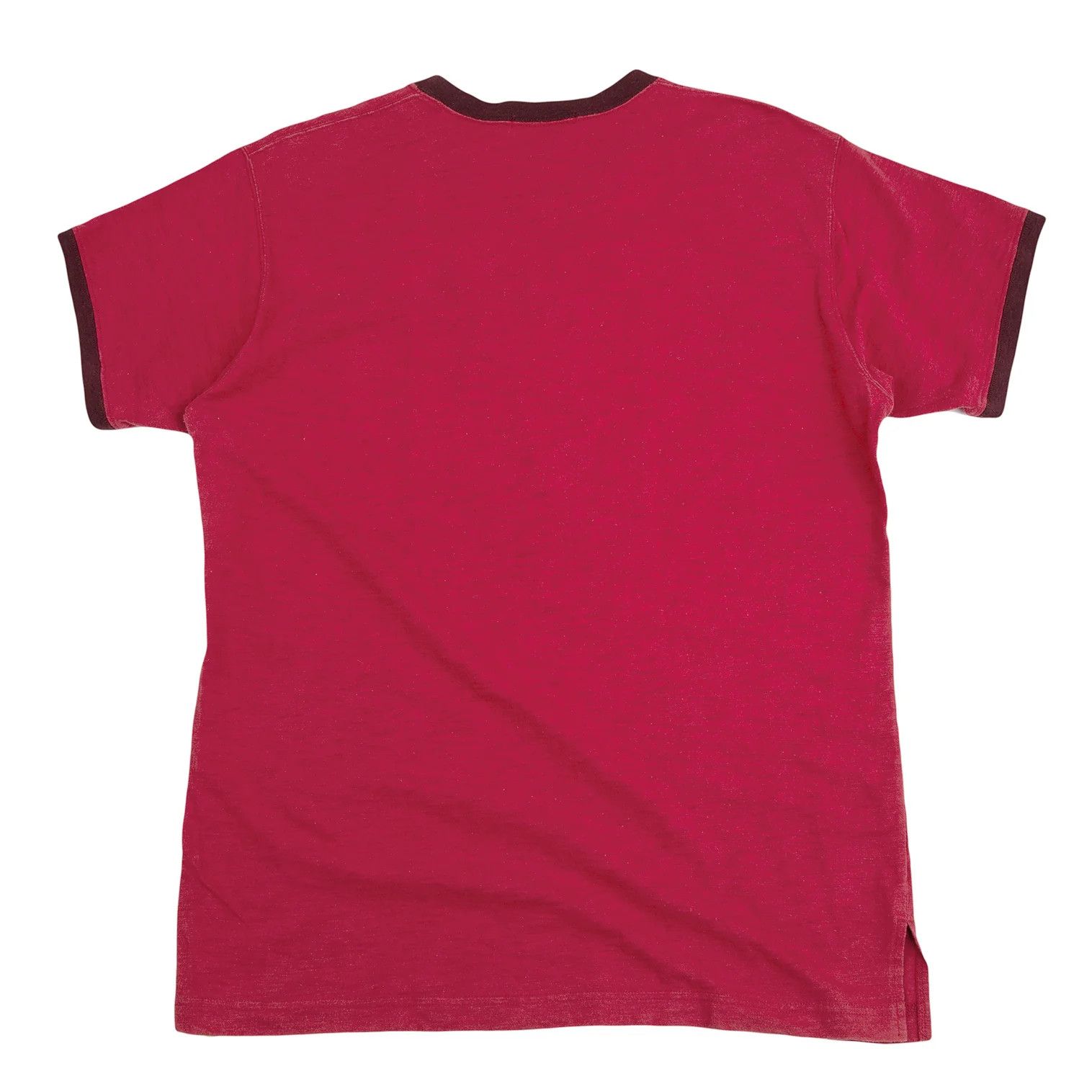Issey Miyake Patch Sewn Ringer T-Shirt in Red Size US M / EU 48-50 / 2 - 9 Thumbnail
