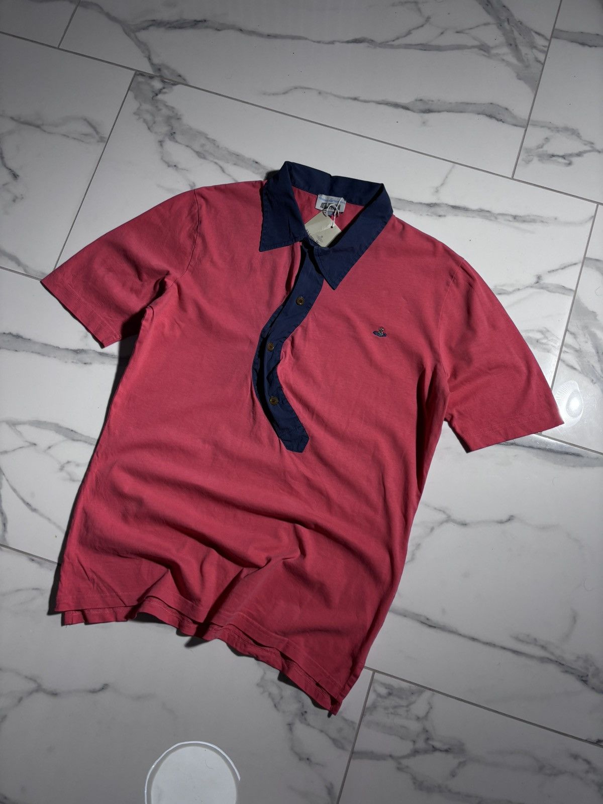 Vivienne Westwood Asymmetrical Polo Tshirt Rugby Archive