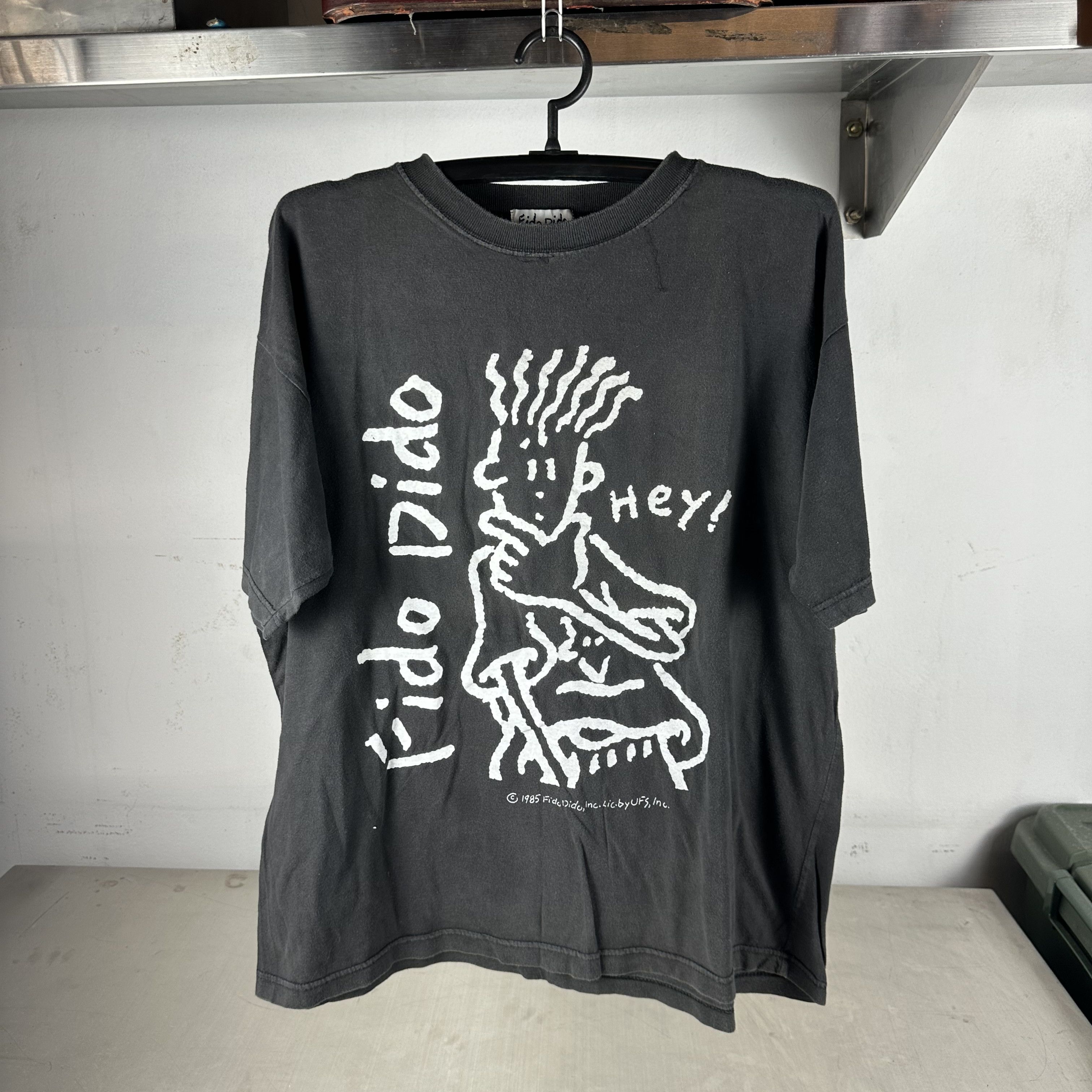 Vintage ​​​​Vintage 1985 Fido Dido Hey! Cartoon Graphic T-shirt Size US XXL / EU 58 / 5 - 1 Thumbnail