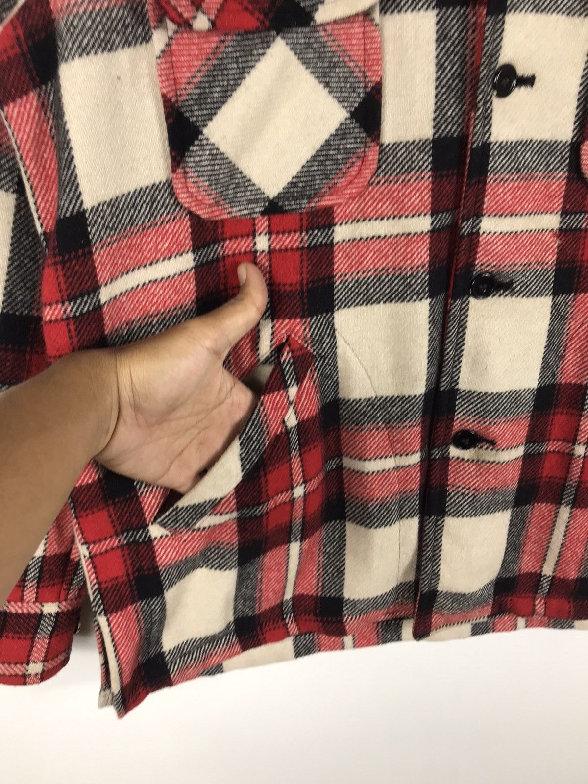Japanese Brand × Vintage ⚡️Vintage Excel Wool Flannel Chore Shirt Jacket Size US M / EU 48-50 / 2 - 6 Thumbnail