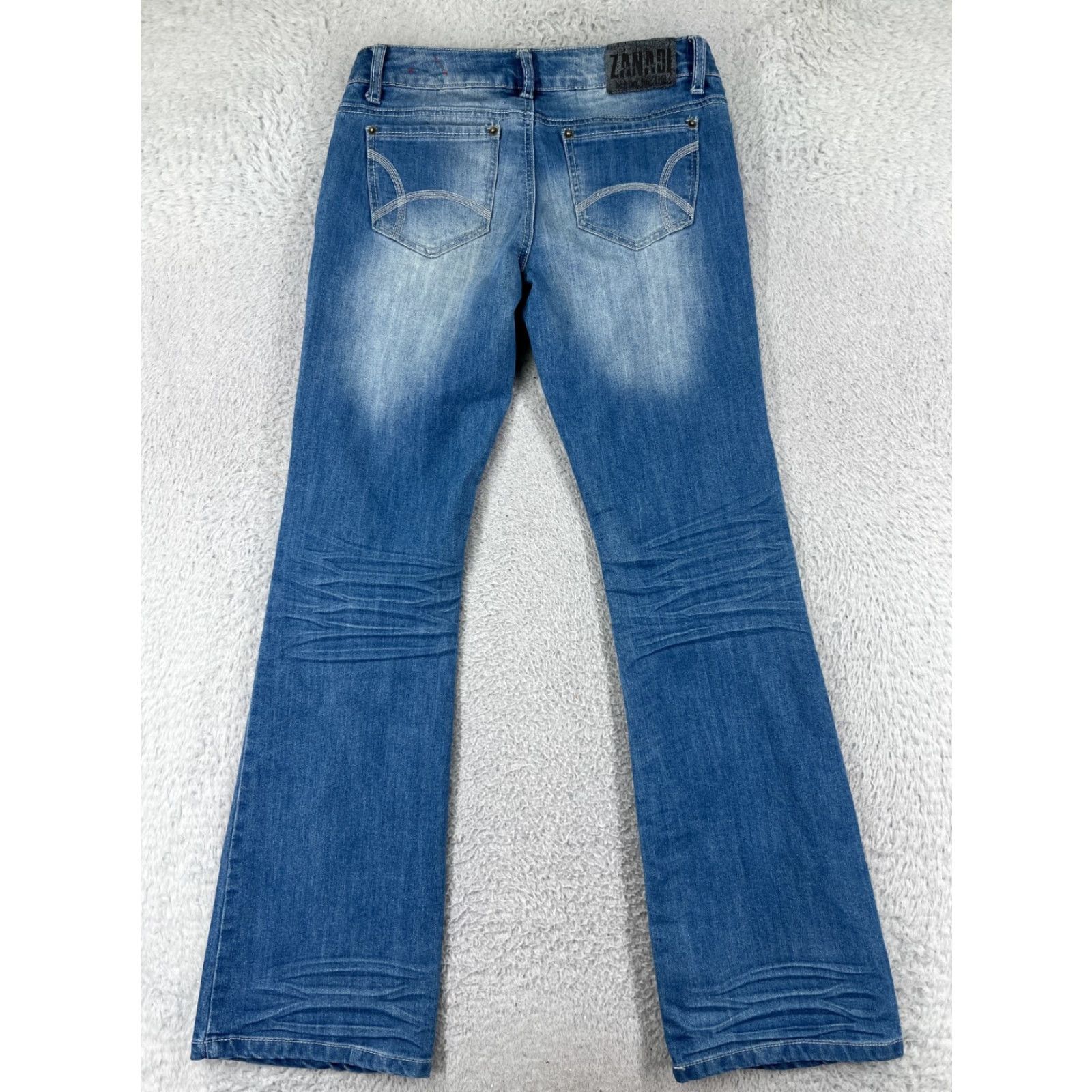 Vintage Zana Di Jeans Womens 9 Blue Denim Cotton Blend Light Wash Bootcut Western Size 30" / US 8 / IT 44 - 2 Thumbnail