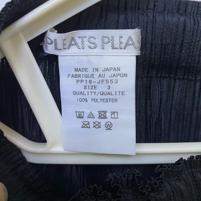 Issey Miyake Issey Miyake size:3 Black pleated wide-leg pants Size 31" - 4 Thumbnail