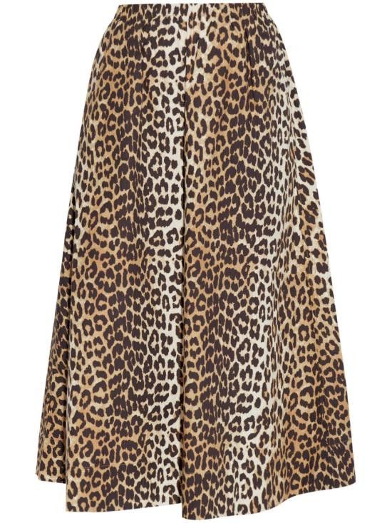 Ganni GANNI Women Mid Skirts F9365 943 Brown Size 26" / US 2 / IT 38 - 1 Thumbnail