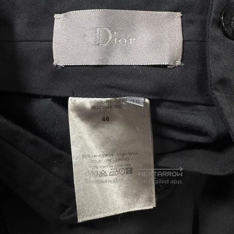 Dior Dior Black double-layer waist casual pants Size US 30 / EU 46 - 6 Thumbnail