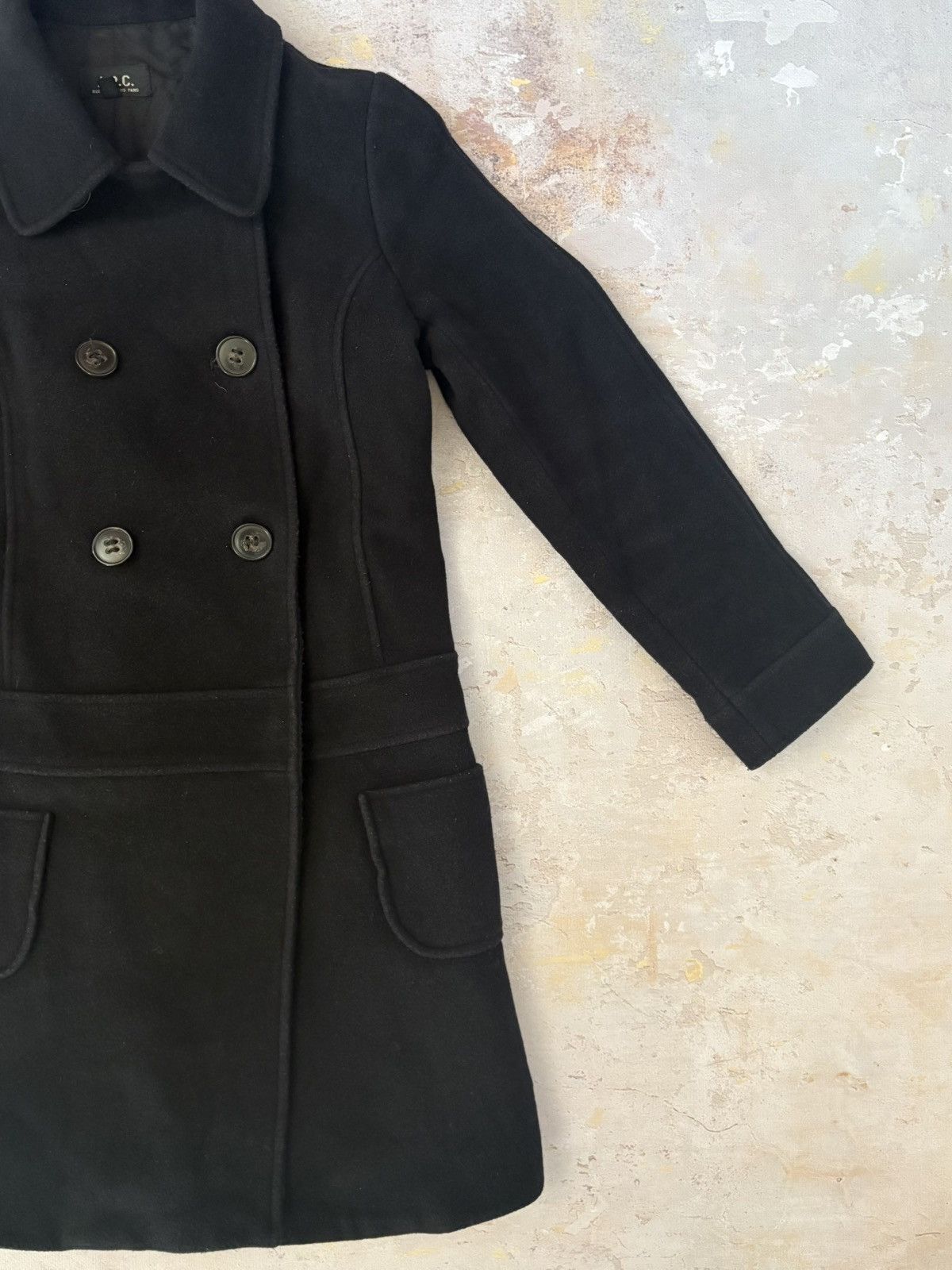 A.P.C. Luxury Elegant A.P.C. Paris Double brested wool coat Size S / US 4 / IT 40 - 2 Thumbnail