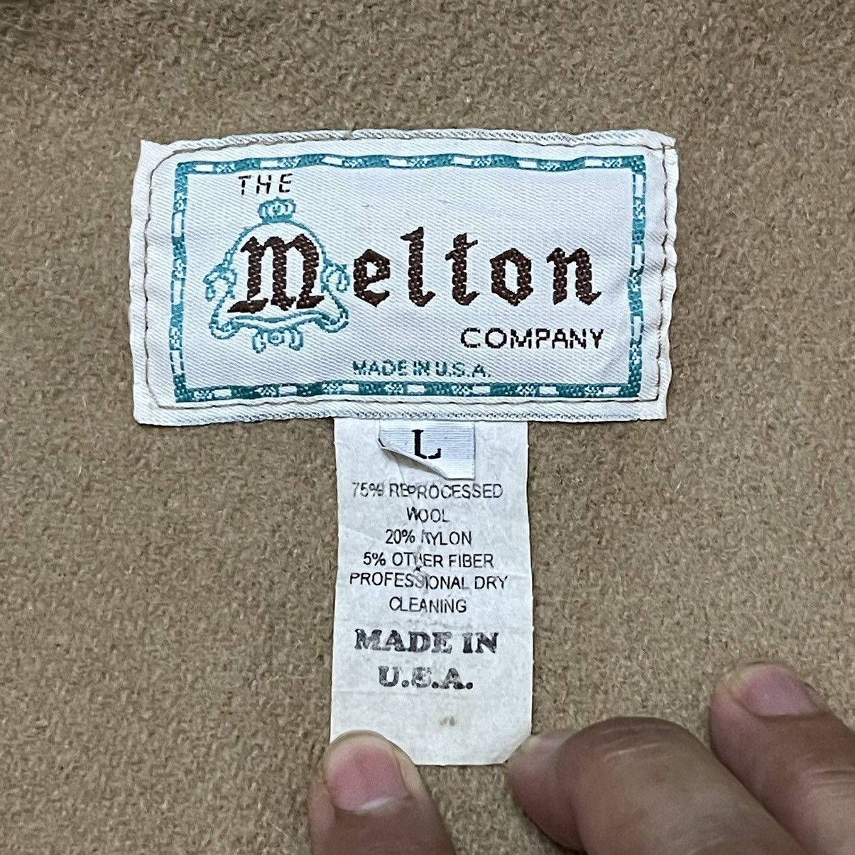 Vintage Vintage Melton Wool Jacket Size US L / EU 52-54 / 3 - 8 Thumbnail