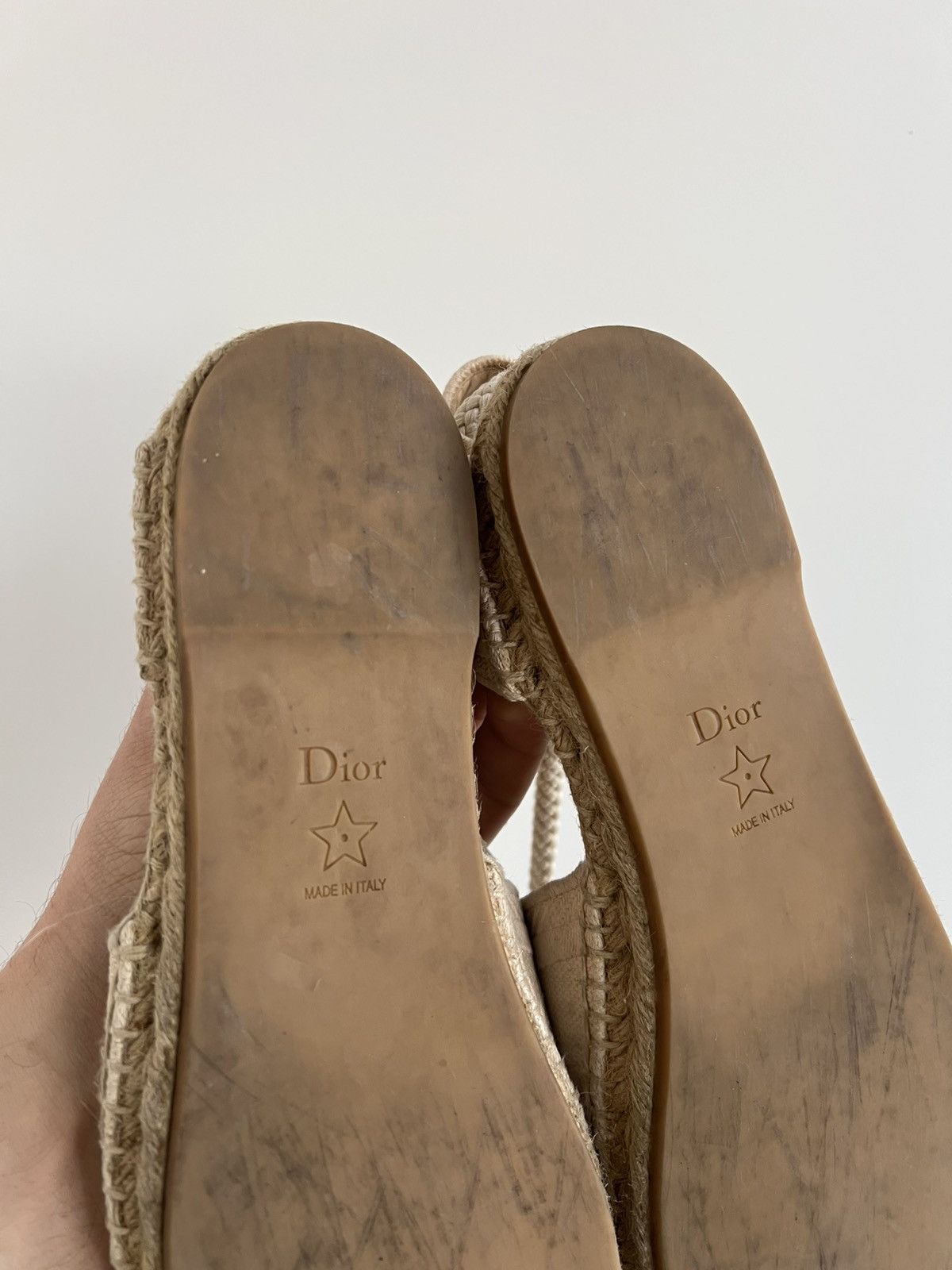 Christian Dior Monsieur × Dior Christian Dior Canvas Embroidered Beige Espadrilles Sandals Size US 10 / IT 40 - 13 Thumbnail