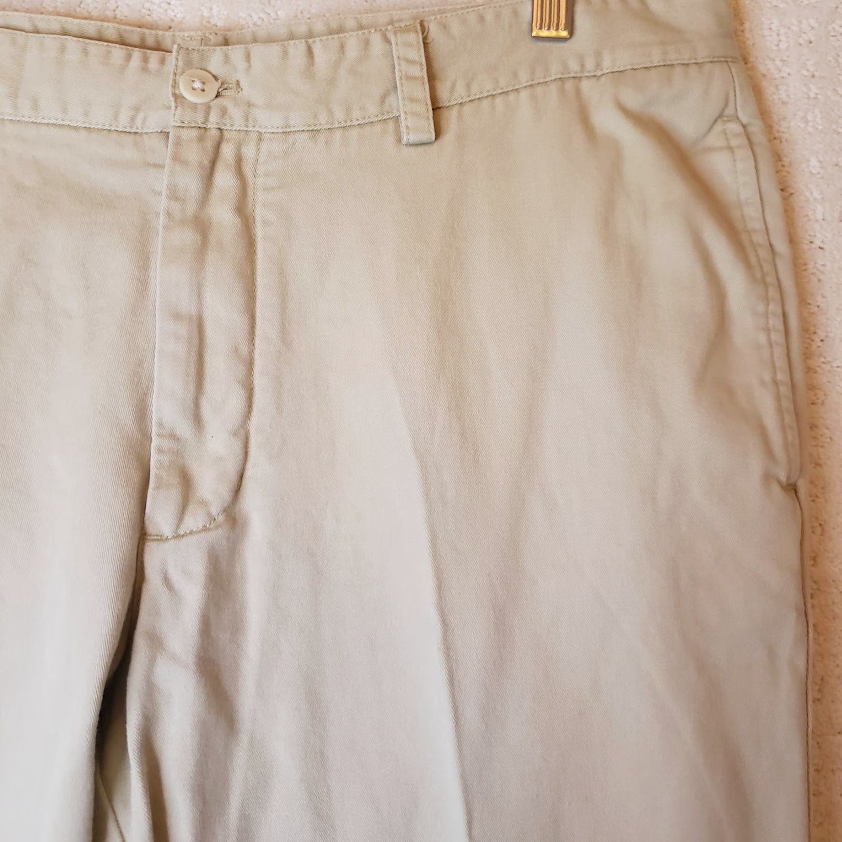 Vineyard Vines Vineyard Vines Pants Mens 36x32 Tan Flat Front Slim Fit Club Pant Chino Beige Solid Canvas 32in Inseam Mens Size US 36 / EU 52 - 5 Thumbnail