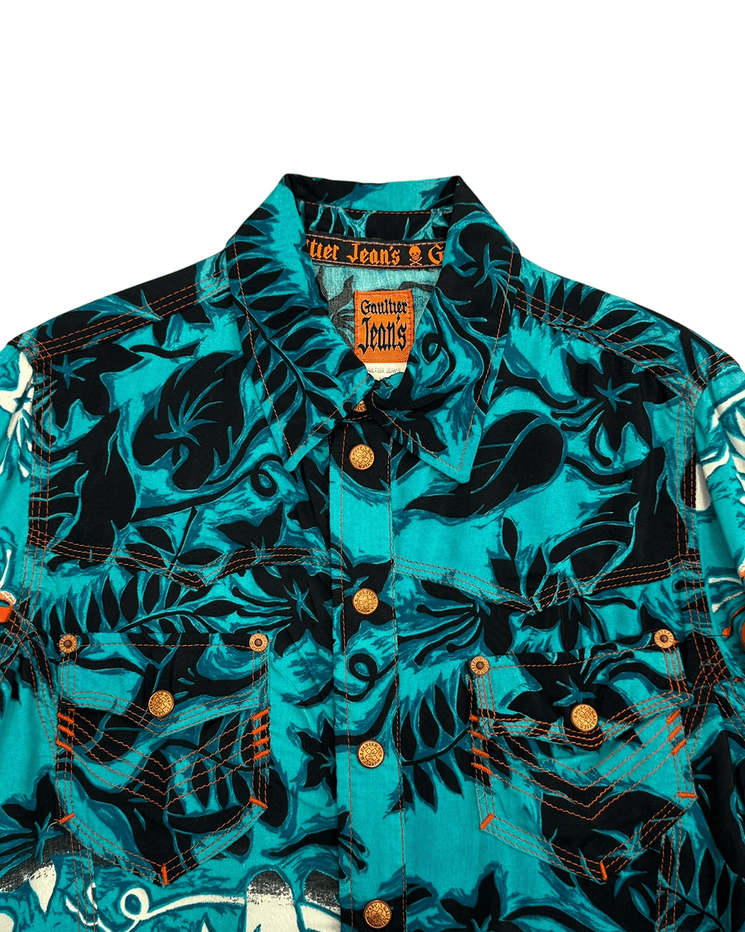 Jean Paul Gaultier Jean Paul Gaultier Jean's 1990s Tropical Pattern Shirt Size M / US 6-8 / IT 42-44 - 6 Thumbnail