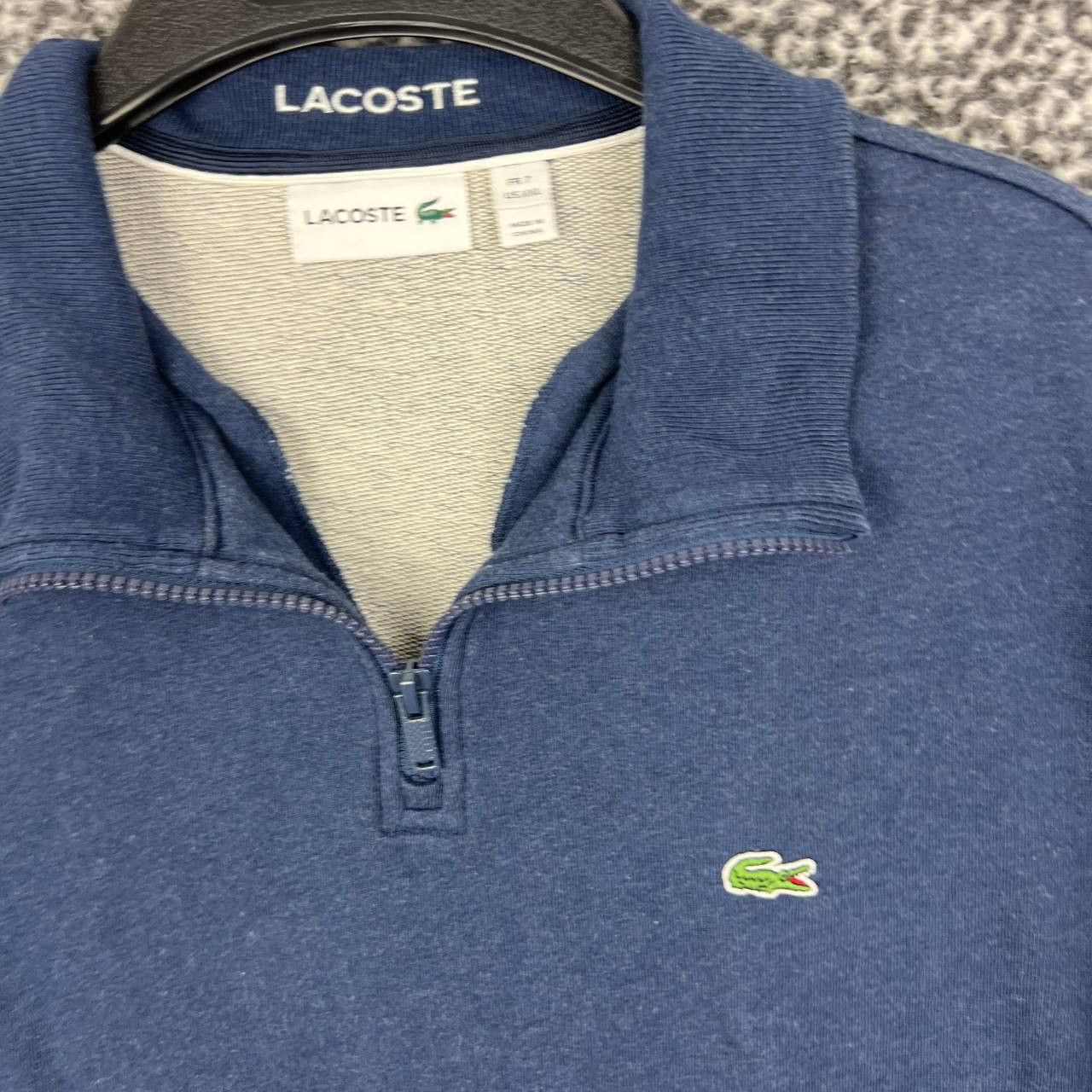 Lacoste Lacoste Sweatshirt Men XXL Quarter Zip Pullover Slim Fit Size US XXL / EU 58 / 5 - 3 Thumbnail