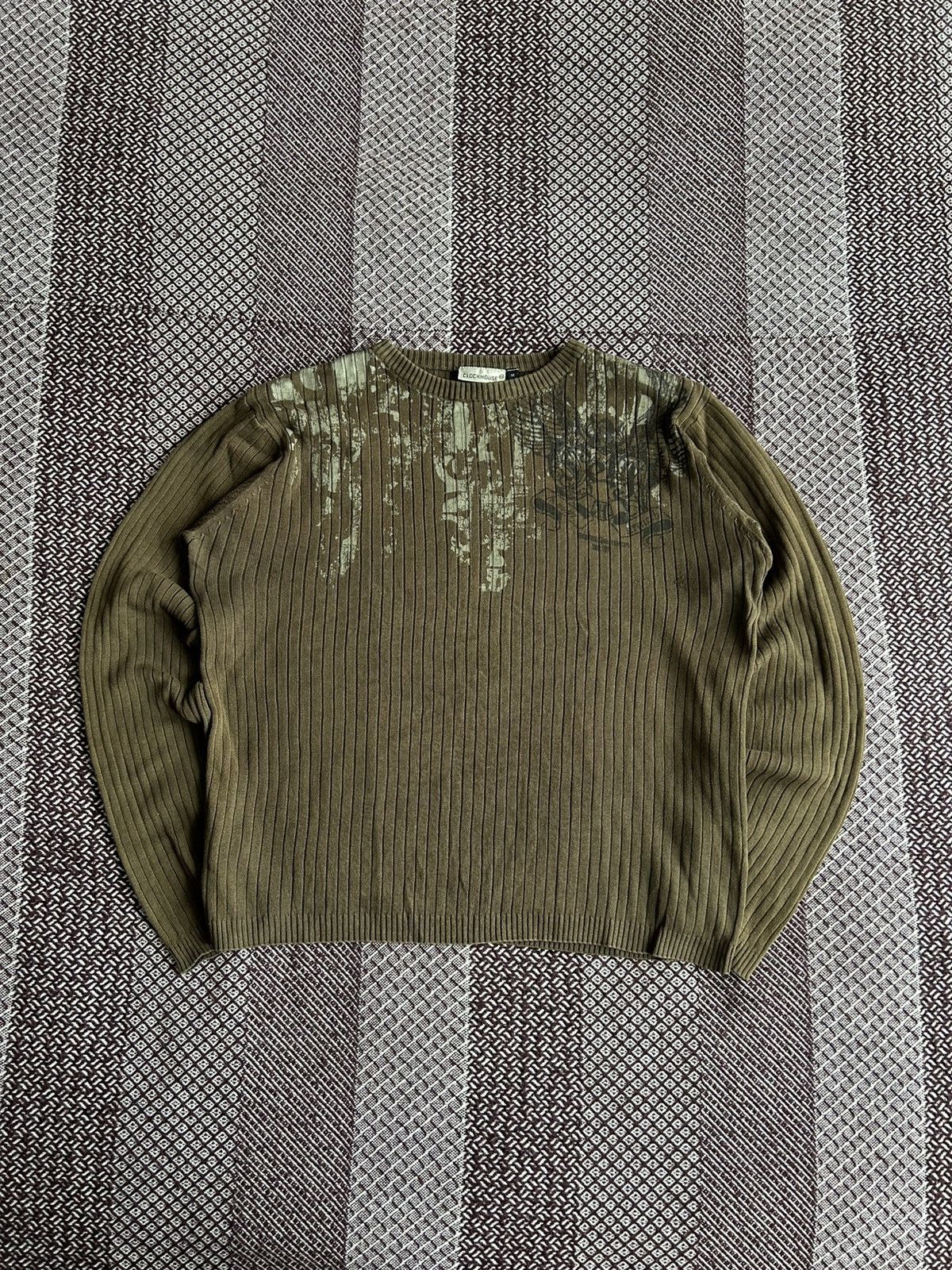 Japanese Brand Vintage Clockhouse Japanese Style Y2K Knitted Sweater Sz M Size US M / EU 48-50 / 2 - 1 Thumbnail