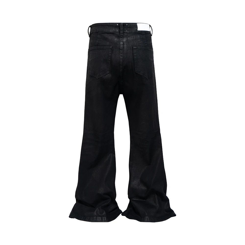 Designer × Jean Streetwear Baggy Casual Flare Pants Size US 33 - 2 Thumbnail