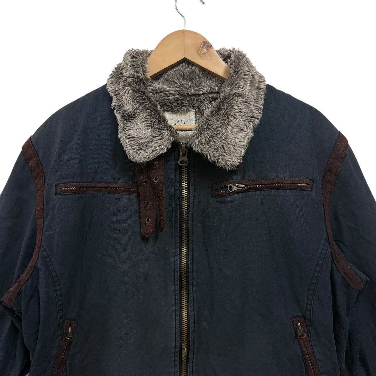 If Six Was Nine SixStar Biker Jacket Faux Fur Japanese Brand Size US L / EU 52-54 / 3 - 4 Thumbnail