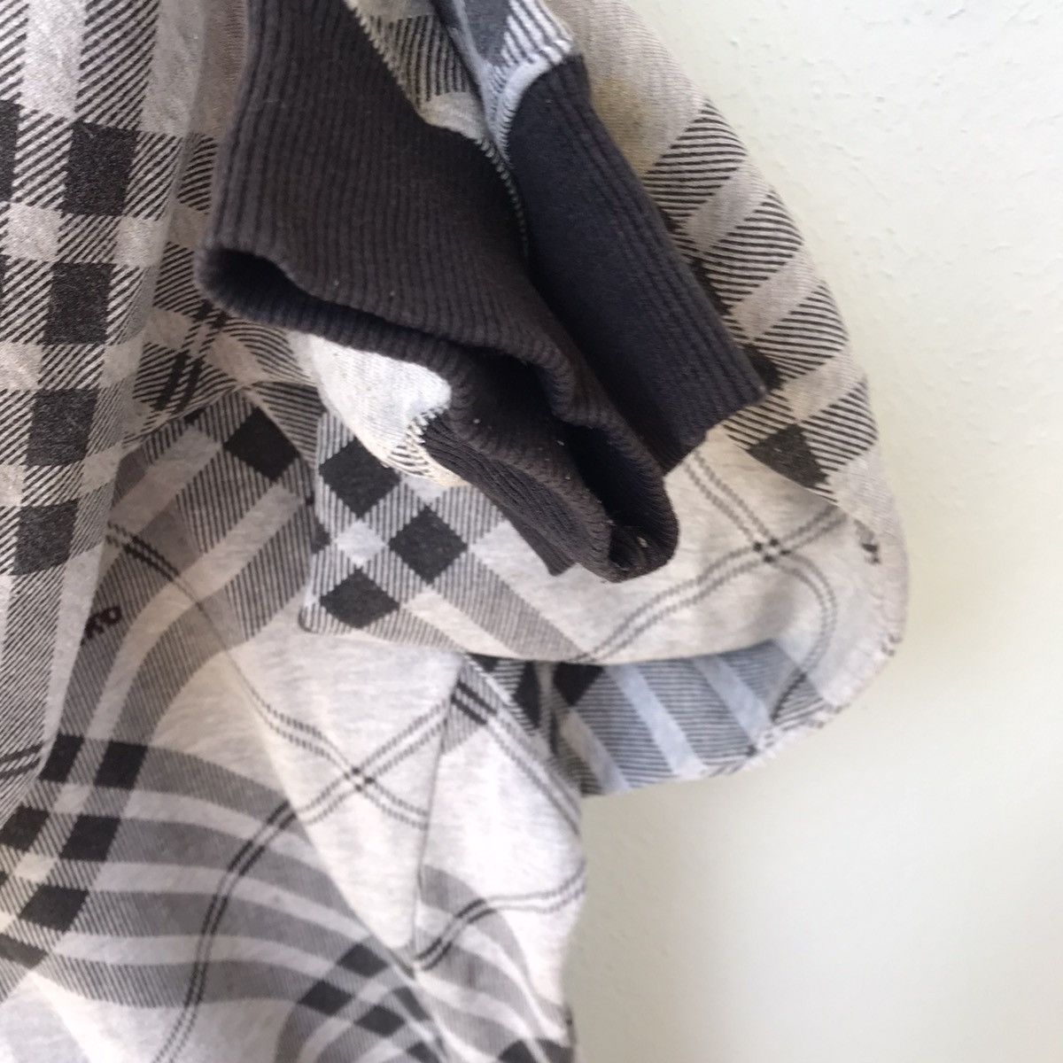 Japanese Brand × Mr. Junko Mr Junko stripes plaid sweater zip up Size US L / EU 52-54 / 3 - 6 Thumbnail