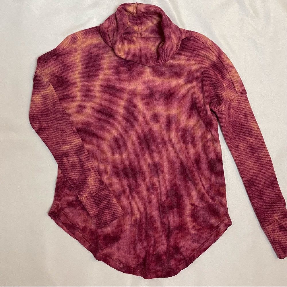 Anthropologie Anthropologie Maeve Tie Dye Thermal Cowl Neck Size XS Size XS / US 0-2 / IT 36-38 - 6 Thumbnail