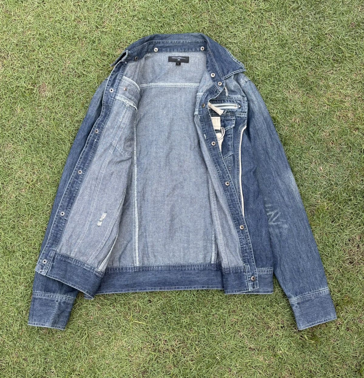 If Six Was Nine 🔥IN THE ATTIC DISTRESSED DENIM JACKET Size US M / EU 48-50 / 2 - 3 Thumbnail