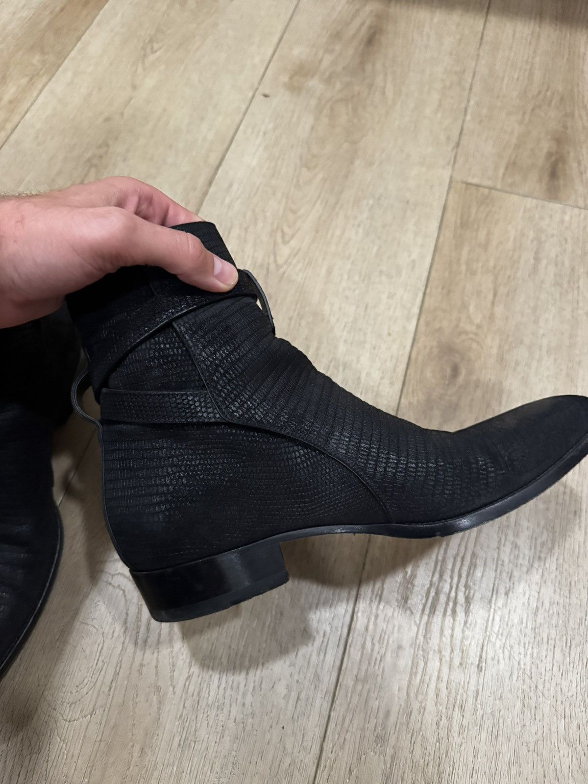 Saint Laurent Paris Embossed Jophur Boots Size US 9 / EU 42 - 4 Thumbnail