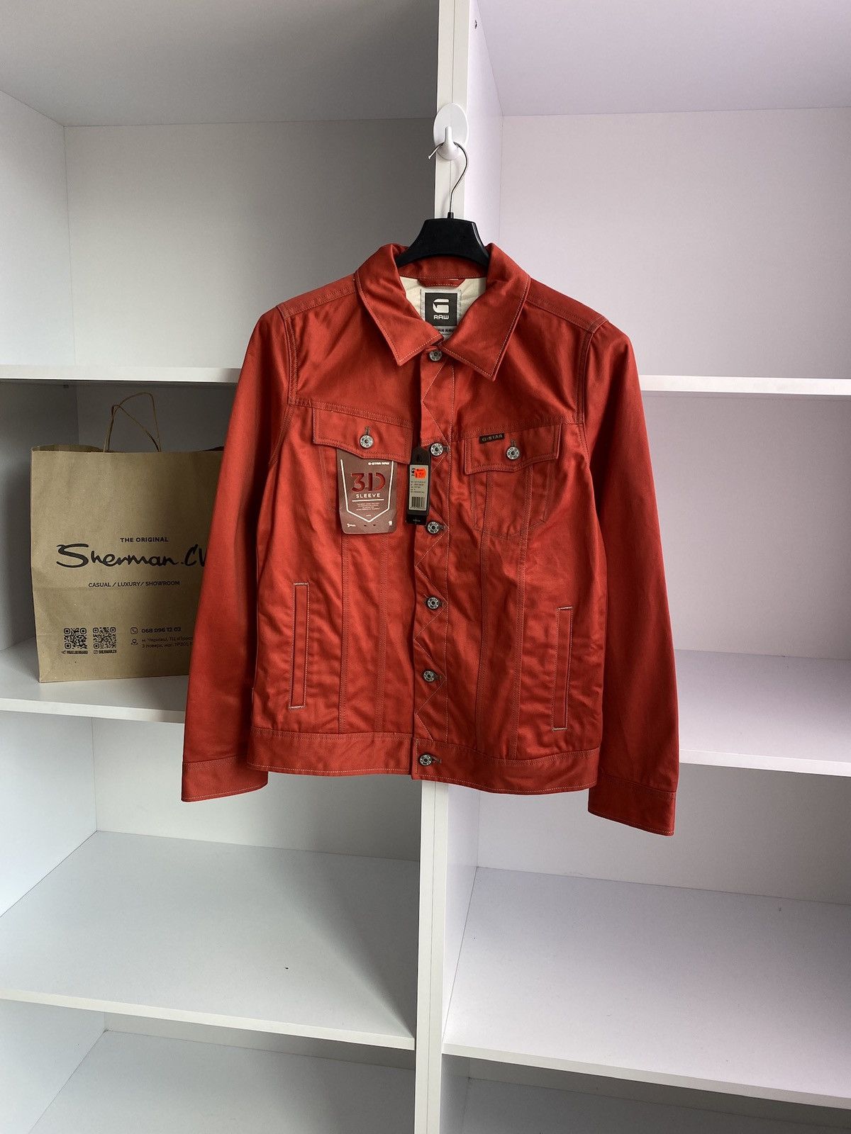 G-Star × Vintage Vintage G-Star Raw jeans red jacket Size US M / EU 48-50 / 2 - 2 Thumbnail