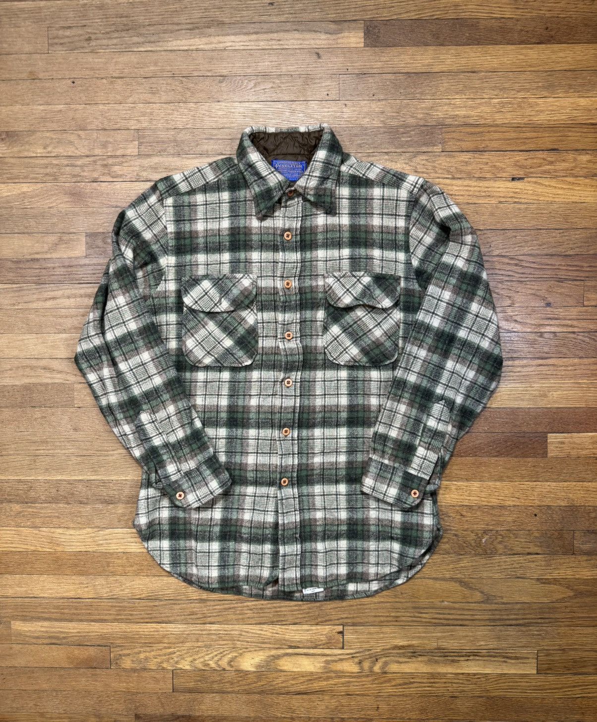Pendleton Vintage Pendleton Green Flannel Size US M / EU 48-50 / 2 - 1 Thumbnail