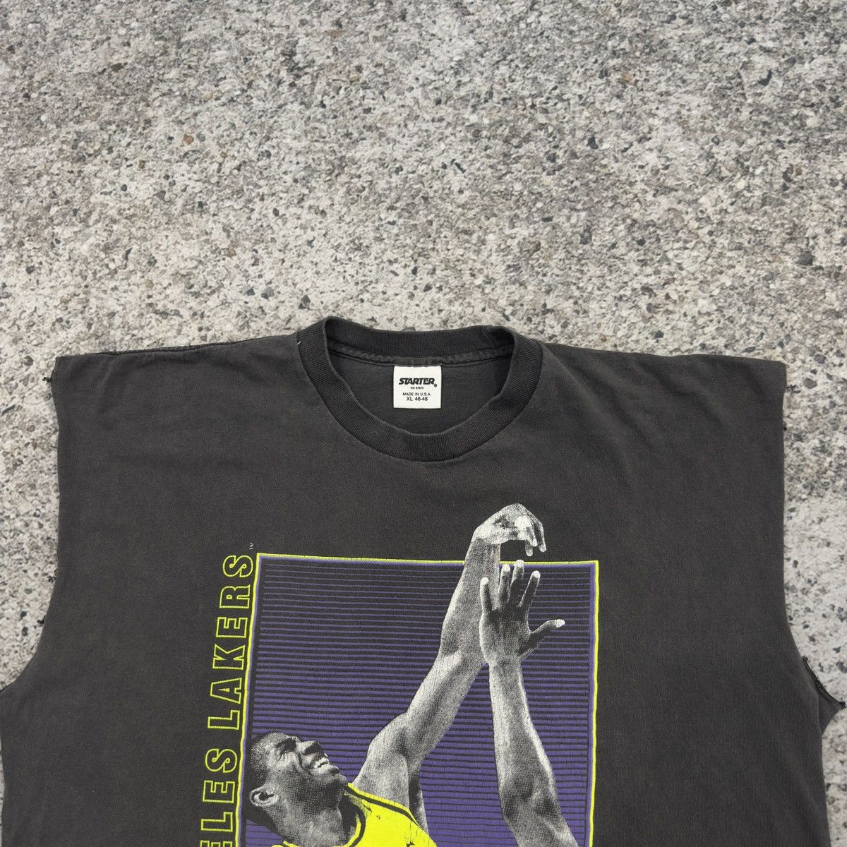Vintage 90s Magic Johnson Starter Faded Thrashed Tank Top Tee Size US XL / EU 56 / 4 - 3 Thumbnail