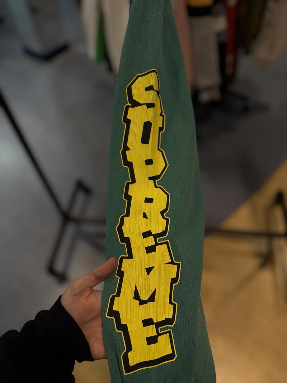 Supreme Supreme Cracked Long Sleeve Top Washed Green Size Large Size US L / EU 52-54 / 3 - 5 Thumbnail