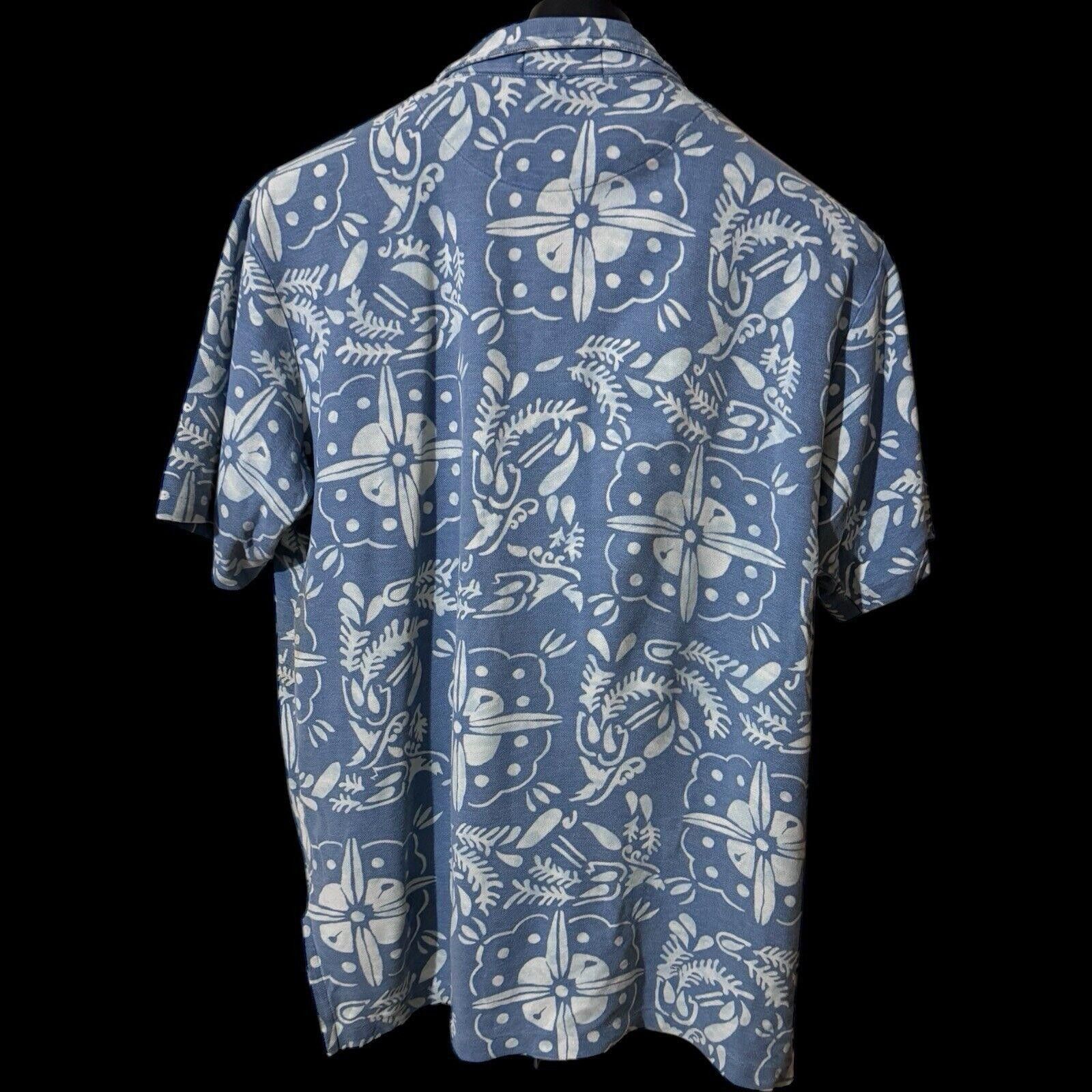 Polo Ralph Lauren Vintage Ralph Lauren Blue IKAT Print Polo Shirt Sz L Size US L / EU 52-54 / 3 - 2 Thumbnail