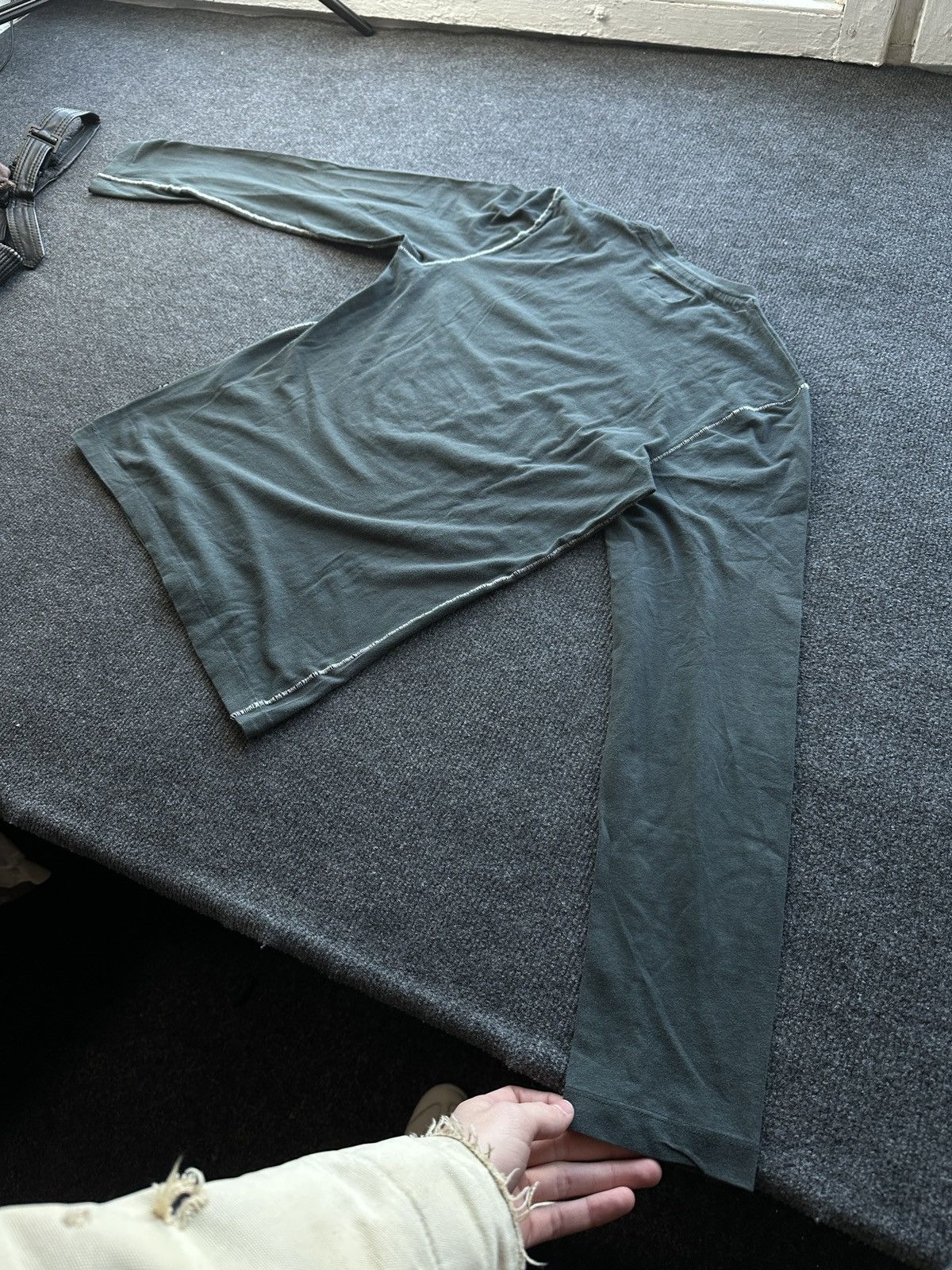 Armani 🚨EMPORIO ARMANI JEANS LONGSLEEVE VNTG 90s Italy BIG LOGO Size US M / EU 48-50 / 2 - 8 Thumbnail