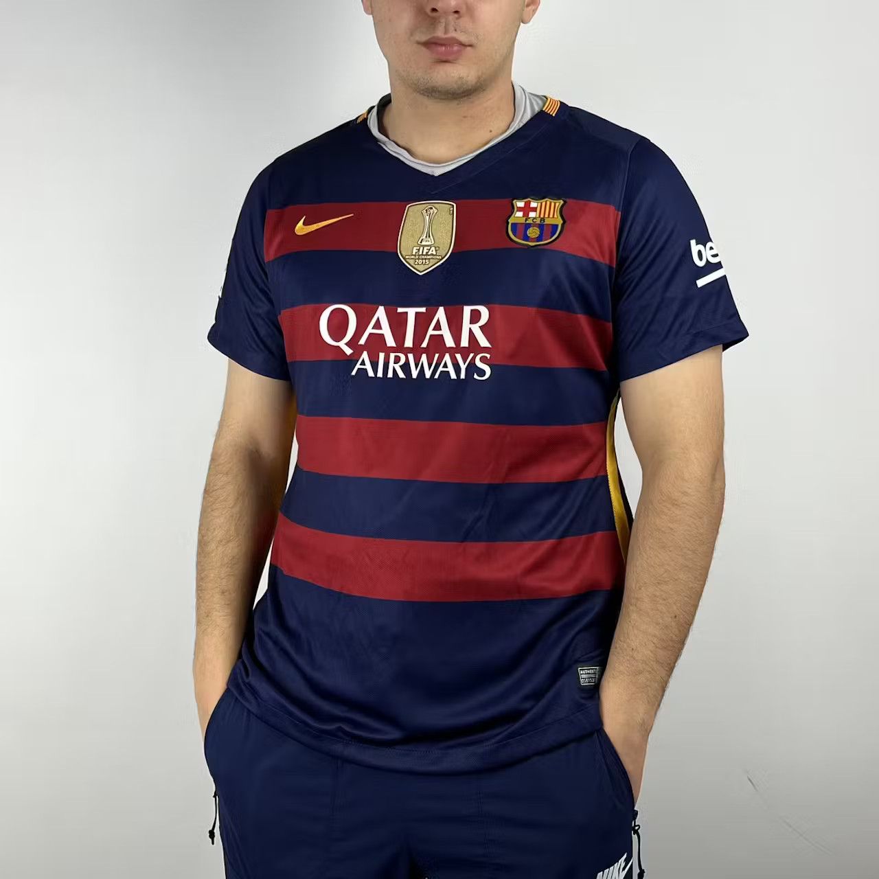 Nike Messi Barcelona 2015 2016 FINAL champion Soccer Jersey