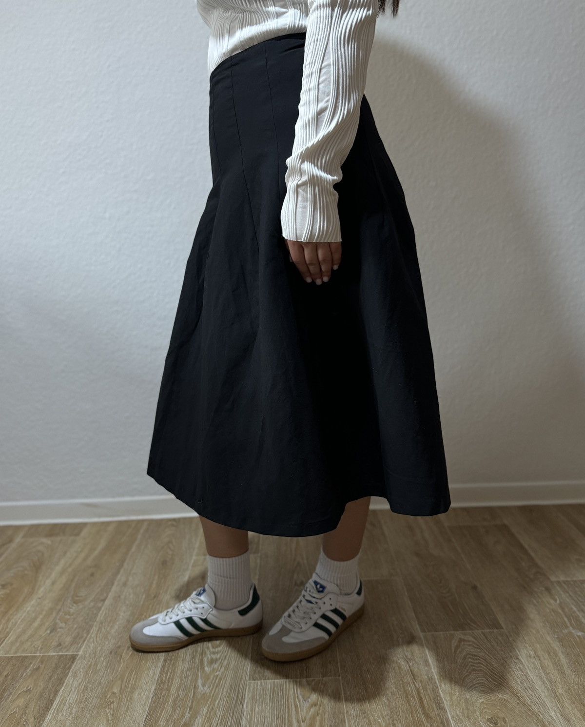 Designer × Dries Van Noten ARCHIVE DRIES VAN NOTEN CARKAS FRAME MAXI BLACK SKIRT SIZE42 Size 28" / US 6 / IT 42 - 4 Thumbnail