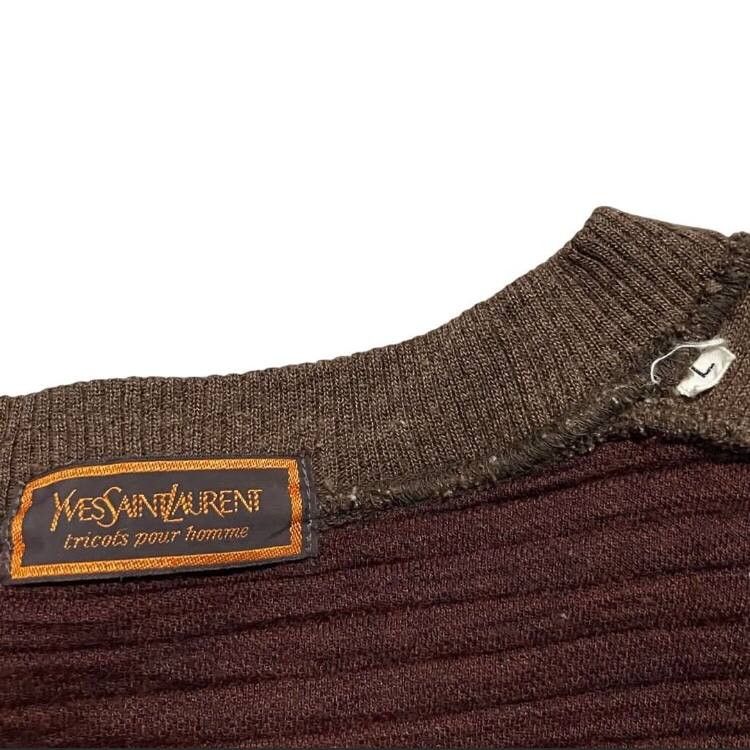 Yves Saint Laurent Archive YSL Yves Saint Laurent Tricots Big Logo 90s Vintage Size US L / EU 52-54 / 3 - 8 Thumbnail