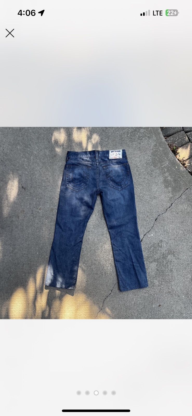 True Religion Vintage Y2K tire religion denim jeans Size US 34 / EU 50 - 1 Thumbnail