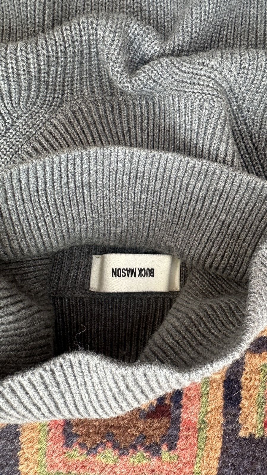Buck Mason Buck Mason Cotton Cashmere Ribbed Turtle Neck Size US M / EU 48-50 / 2 - 4 Thumbnail