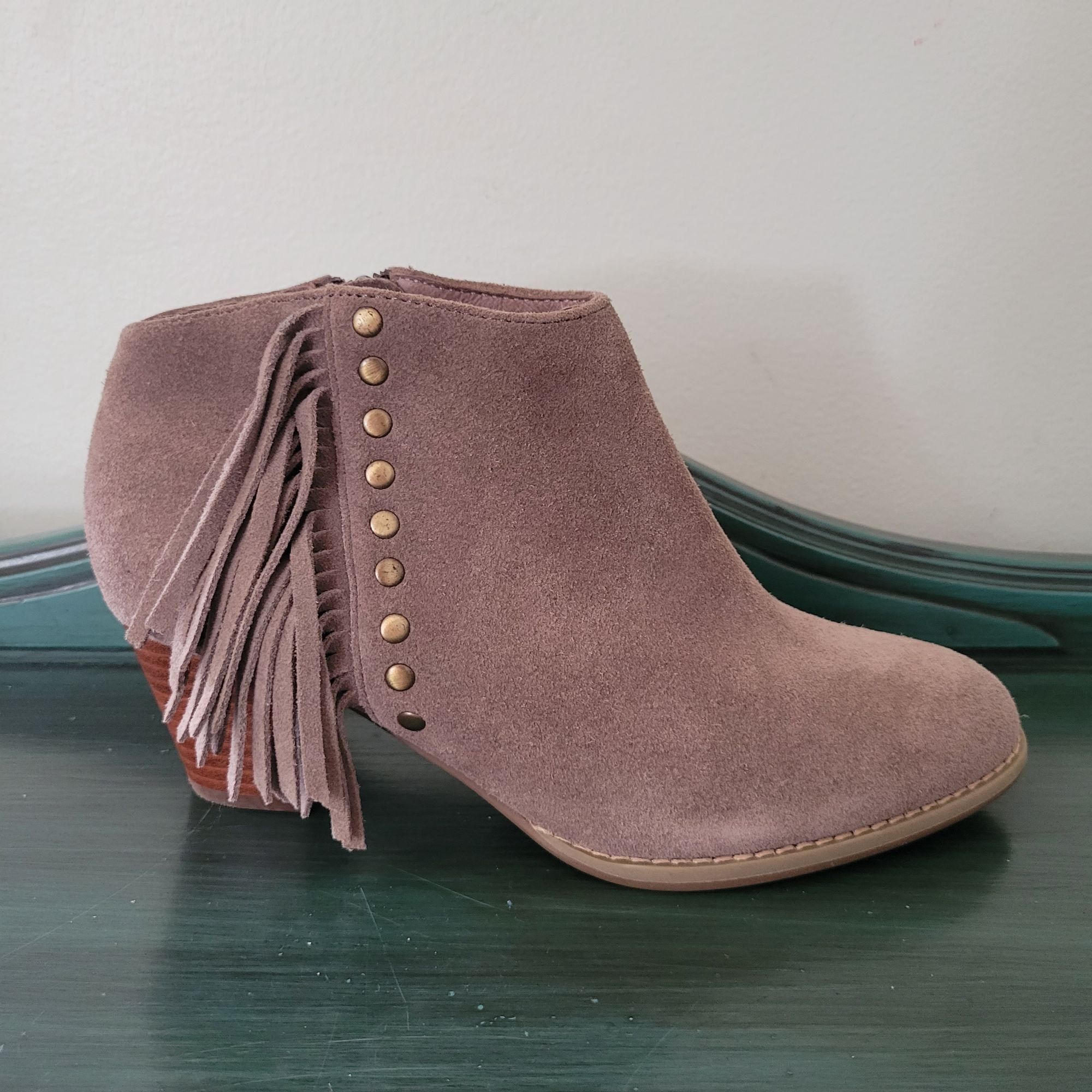 Vionic Vionic 6.5 Tan Suede Leather Booties FAROS Ankle Boots Weste Size US 6.5 / IT 36.5 - 4 Thumbnail