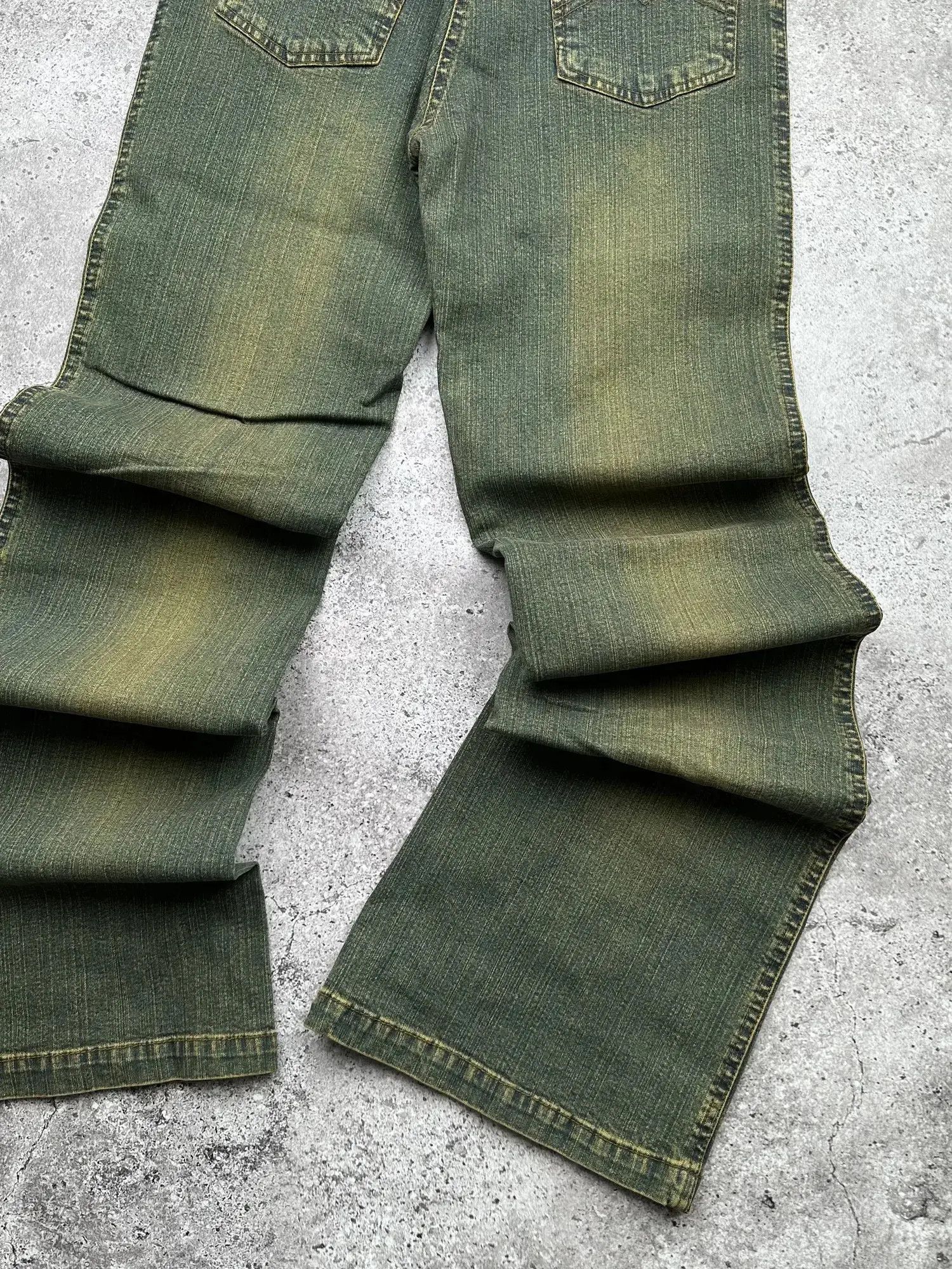 Japanese Brand Vintage Faded Flare Jeans C477(V457)E8 Size 27" / US 4 / IT 40 - 8 Thumbnail