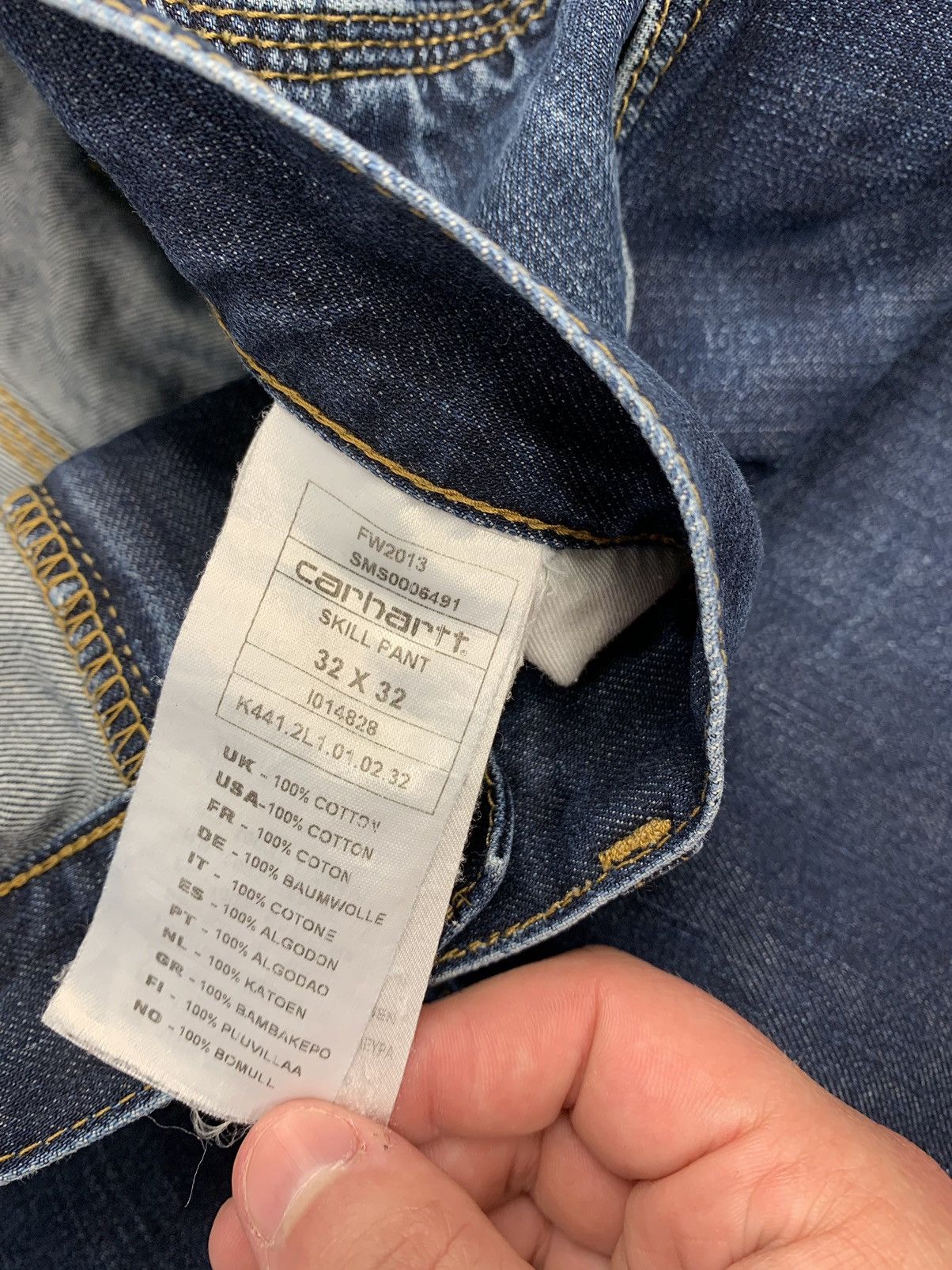 Carhartt × Vintage Vintage Carhartt Skill Denim Distressed Pant Size US 32 / EU 48 - 13 Thumbnail