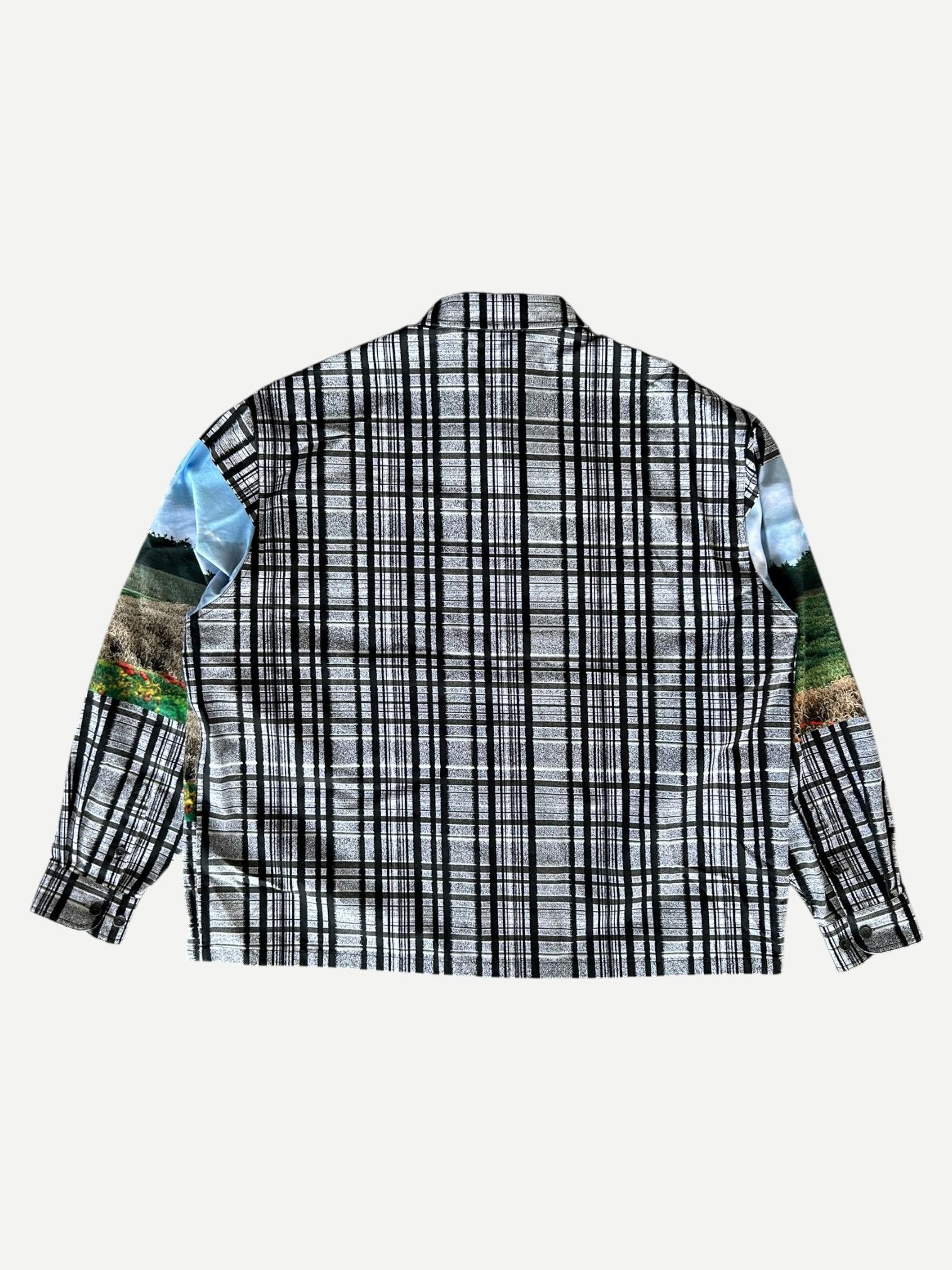 Louis Vuitton Grey & Black Plaid Blurry Vision of a Bright Future Shirt Size US XXL / EU 58 / 5 - 2 Thumbnail