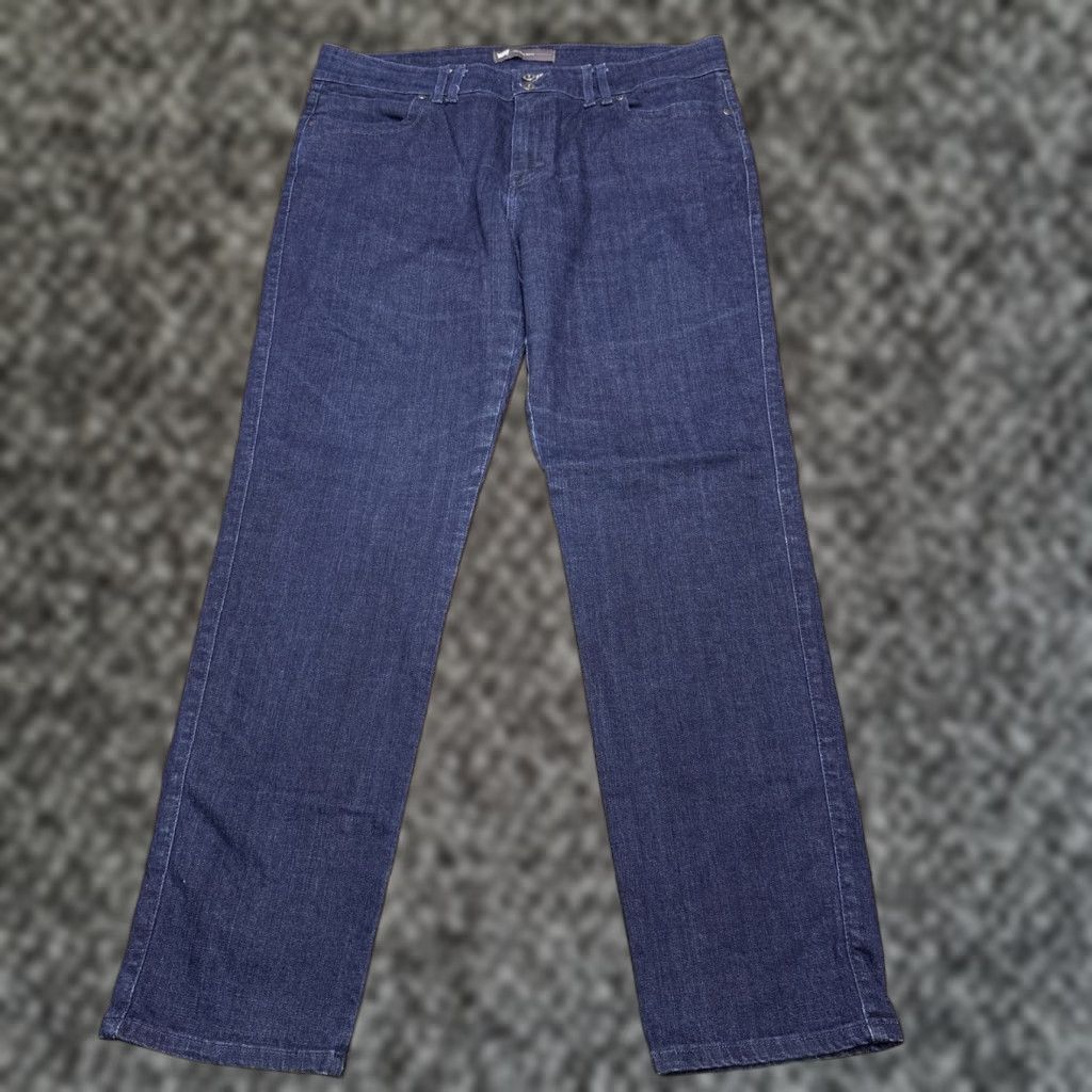 Levi's Levis Mid Rise Skinny Jeans Womens 16M Stretch Dark Wash Denim Jeans Blue 5-Pocket Design Zip Fly City Regular Womens Size 38" / US 16 / IT 52 - 1 Thumbnail