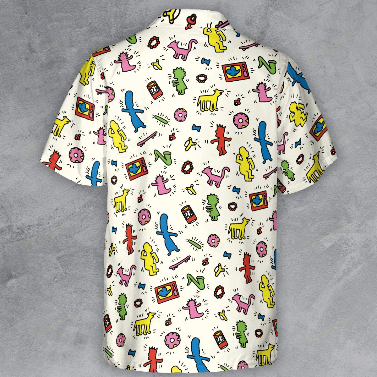The Unbranded Brand The Simpsons Characters Pop Art Pattern Button Down Shirt Size US S / EU 44-46 / 1 - 3 Thumbnail
