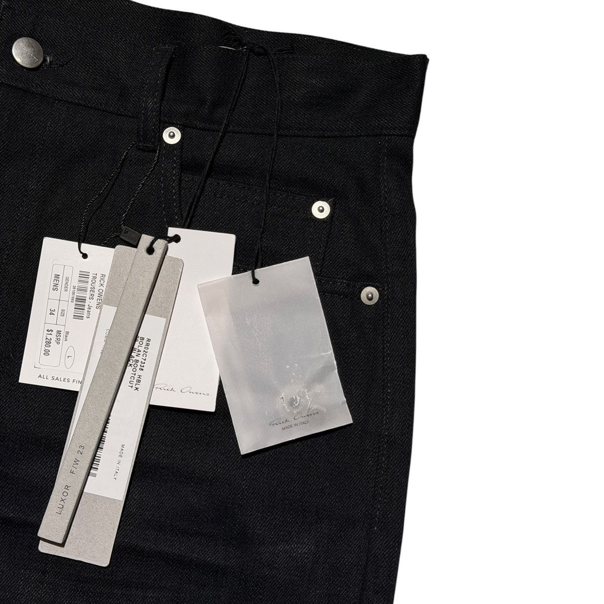 Rick Owens Bolan bootcut Flared denim Size US 34 / EU 50 - 2 Thumbnail