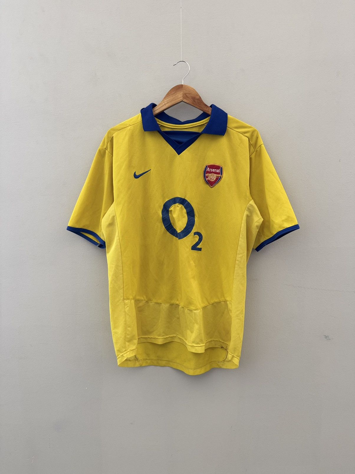 Nike アーセナル Arsenal イエロー Authentic Nike 2010-11 Arsenal Gunners ADUB Soccer Football