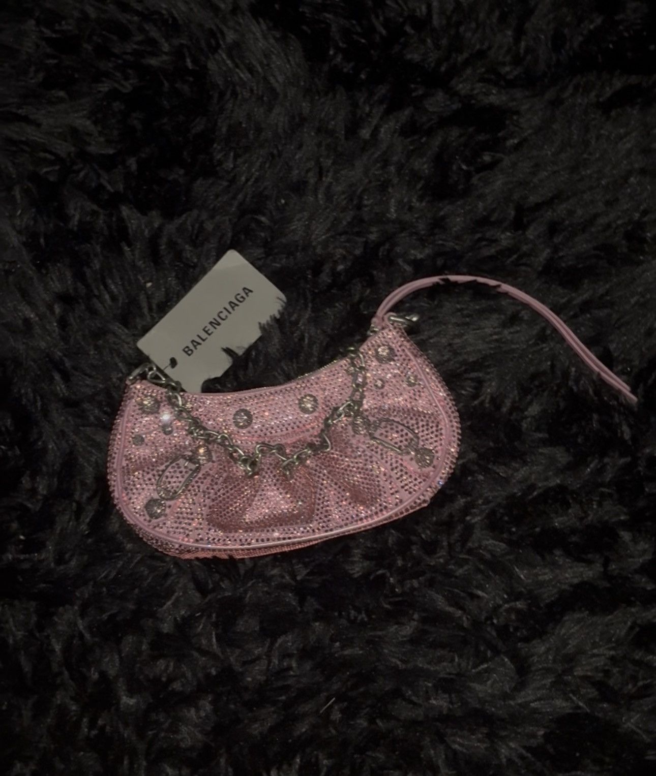 Balenciaga Balenciaga ICED OUT le cagole rhinestone side mini sidebag Size ONE SIZE - 7 Thumbnail