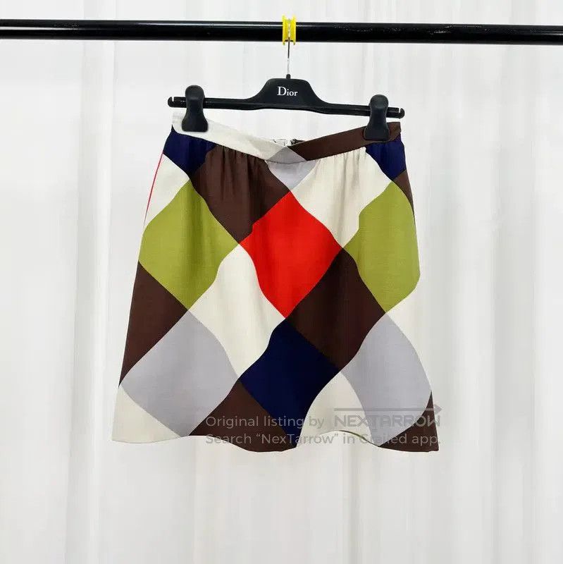 Valentino Valentino Color Block Wool Mid-Length Skirt . Size 23" - 1 Thumbnail