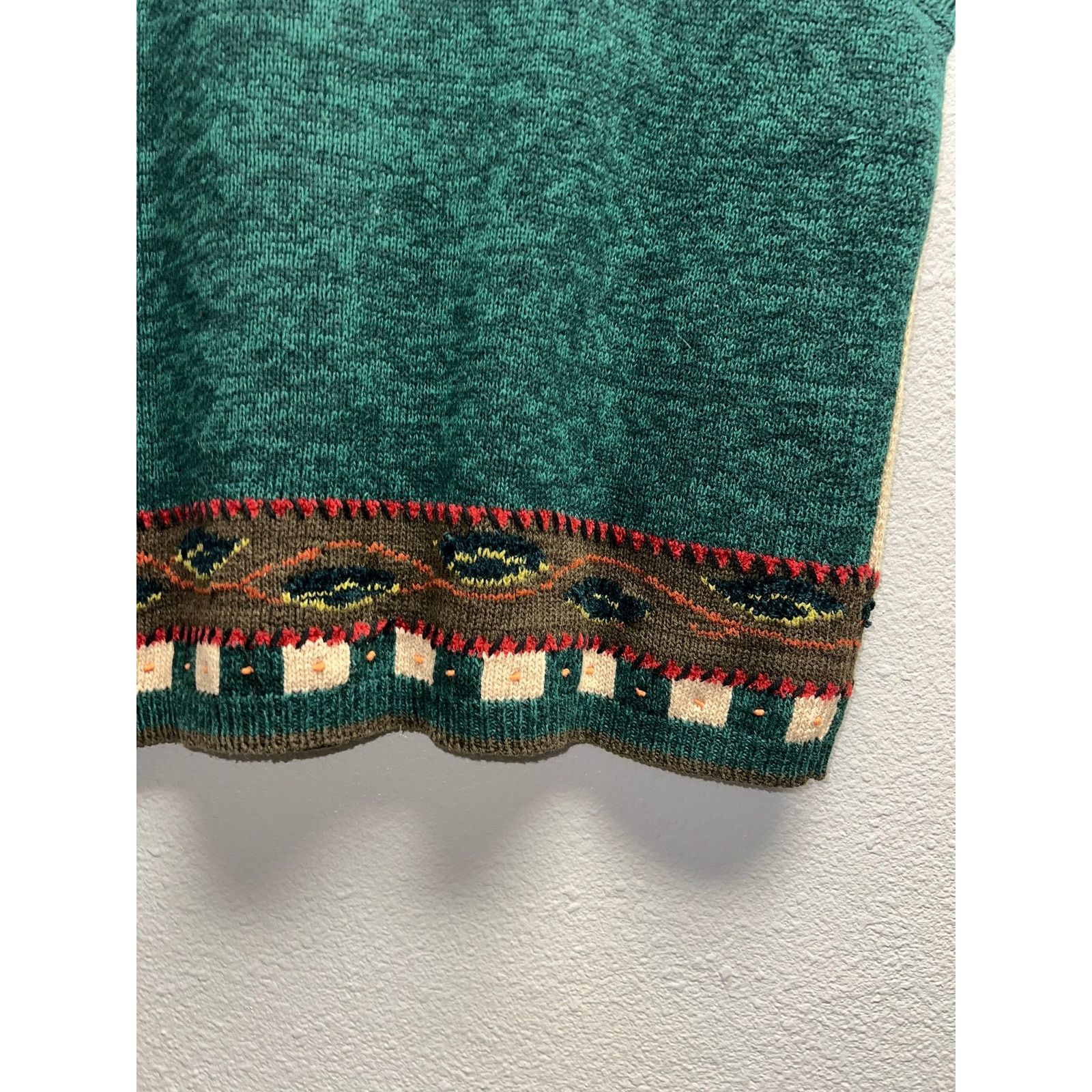 Vintage Womens Karen Scott Fall Sweater Vest Pumpkins Missing Button Size L / US 10 / IT 46 - 10 Thumbnail