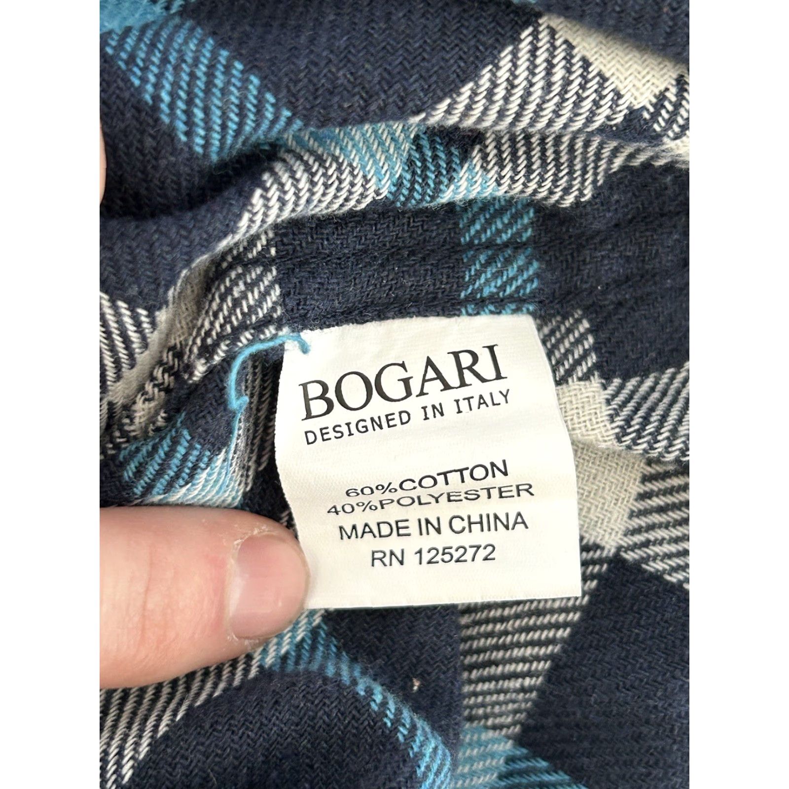 Vintage Tailor Vintage Blue Flannel Shirt Button-Up Plaid Size Large Mens Size US L / EU 52-54 / 3 - 5 Thumbnail