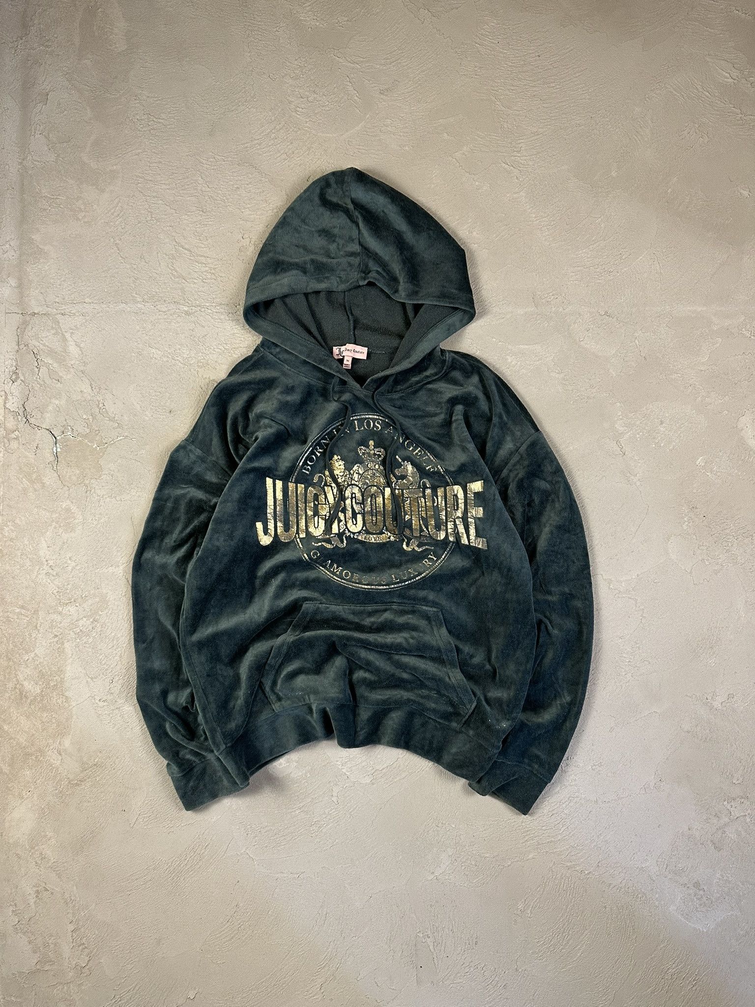 Juicy Couture Vintage Y2k Juicy Couture Velour Velvet Logo Hoodie Size M / US 6-8 / IT 42-44 - 1 Thumbnail