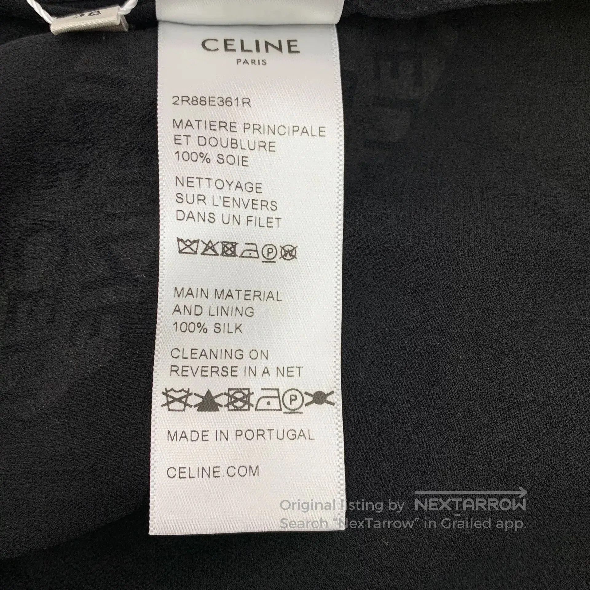 Celine Celine Camouflage Logo Print Silk Dress. Size S / US 4 / IT 40 - 8 Thumbnail