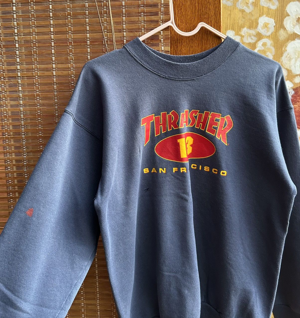 Thrasher 90’s Thrasher Magazine 13 San-Francisco Stained Sweatshirt Size US S / EU 44-46 / 1 - 3 Thumbnail