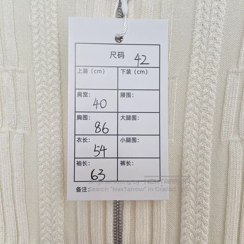 Hermes Hermes Pure White Silk Blend Open Cardigan, Fabric Contain Size M / US 6-8 / IT 42-44 - 8 Thumbnail
