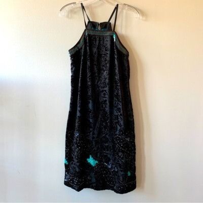 Anthropologie Anthropologie Dress Cocktail Sequined Dress Little Black Dre Size XS / US 0-2 / IT 36-38 - 7 Thumbnail